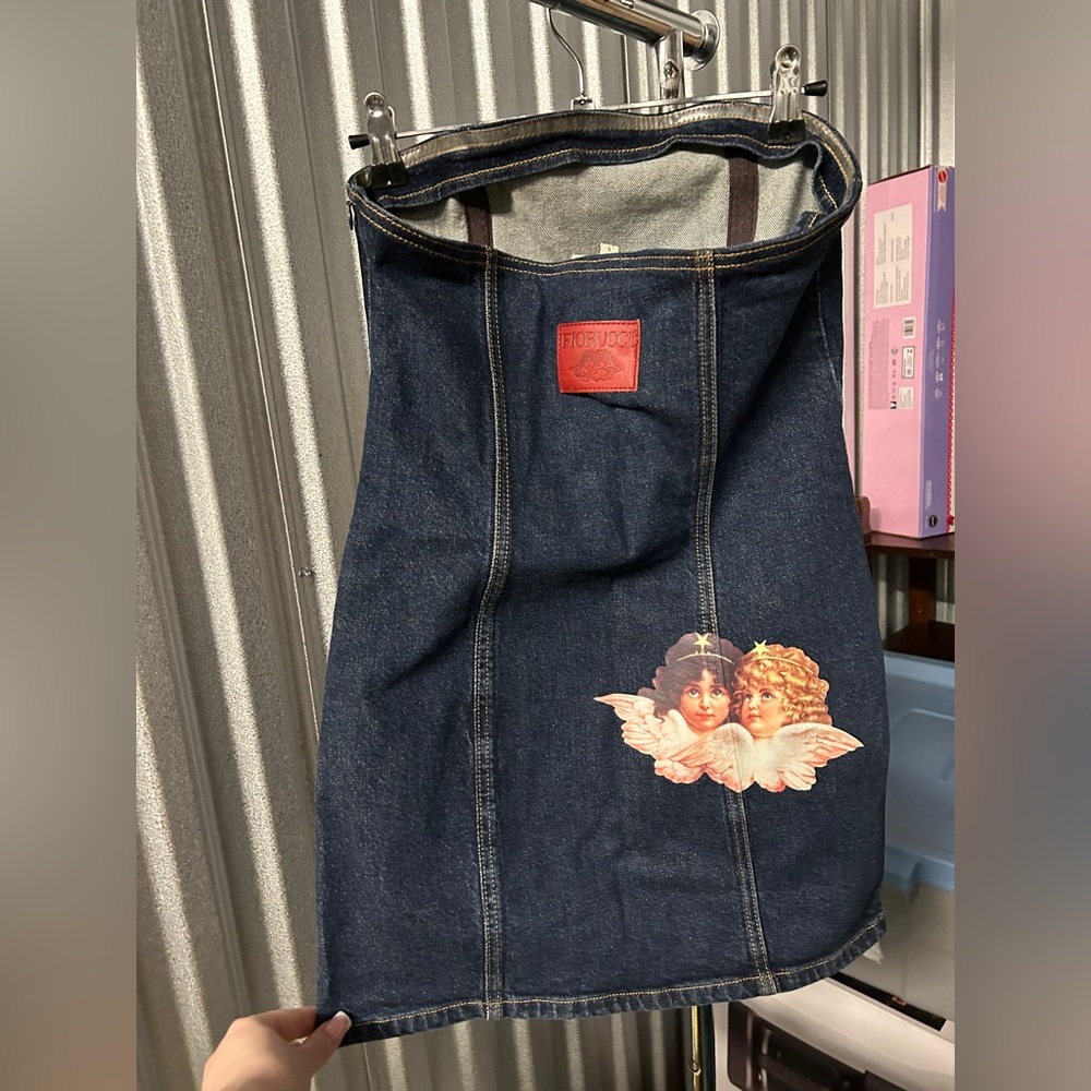 Fiorucci denim angels minidress size small